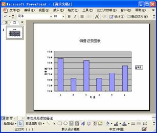 复制Excel图表到PowerPoint文件中