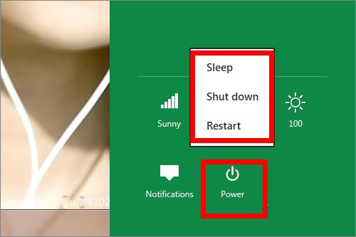 win8关机