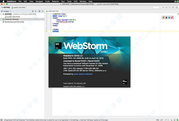 webstorm for mac 2018破解版