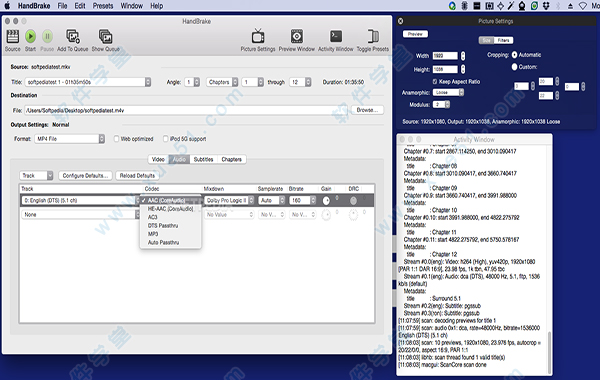 5尽情享受HandBrake mac的愉快旅程