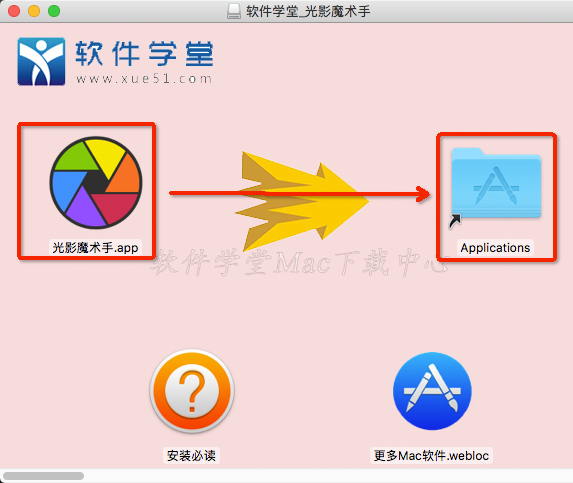 2拖入到【Applications】文件夹中