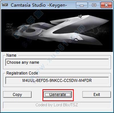 Camtasia Studio 8注册机