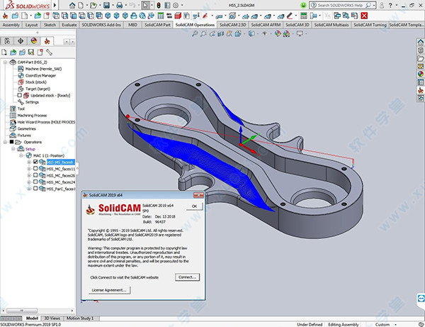 SolidCAM 2019 SP0中文破解版