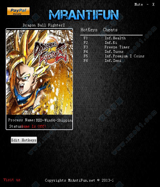 龙珠战士Z多项功能修改器