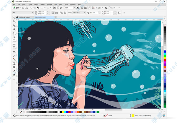 CorelDRAW Graphics Suite 2019汉化破解补丁