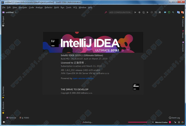 IntelliJ IDEA 2019.1绿色破解版