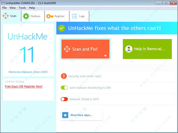 UnHackMe v11.0.0.9绿色破解版