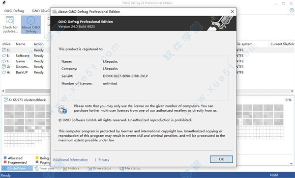 O&O Defrag Pro 24破解版