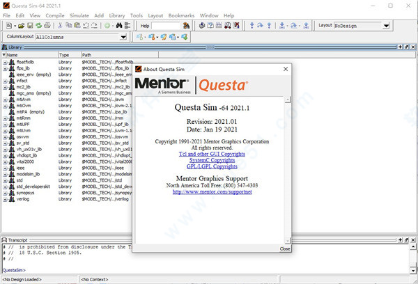 Mentor Graphics QuestaSim2021破解版